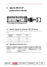 Preview for 22 page of ABB SACE PR111 Manual