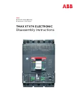 ABB Sace TMAX XT XT4 ELECTRONIC Instruction Handbook Manual preview