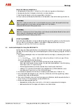 Предварительный просмотр 15 страницы ABB Sensyflow FMT400-VTCS Commissioning Instructions