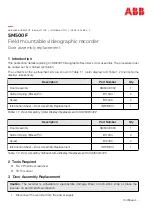 Preview for 1 page of ABB SM500F Door Assembly Replacement