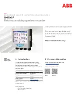 Preview for 1 page of ABB SM500F Manual