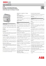 ABB SMISSLINE F454 Operation And Assembly Instructions preview
