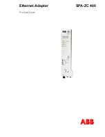 Preview for 1 page of ABB SPA-ZC 400 Product Manual