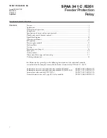 Preview for 2 page of ABB SPAA 341 C /E351 User Manual