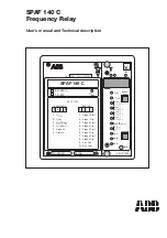 ABB SPAF 140 C User Manual And Technical Description preview