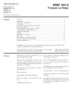 Preview for 2 page of ABB SPAF 140 C User Manual And Technical Description