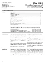 Preview for 2 page of ABB SPAJ 142 C User Manual And Technical Description