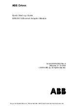 ABB SREA-01 Quick Start Up Manual предпросмотр