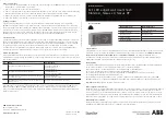 ABB Stanilite Nexus LX Installation Manual preview
