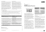 Preview for 1 page of ABB Stanilite Series Installation Manual