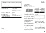 Preview for 1 page of ABB Stanilite Standard Installation Manual