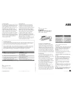 Preview for 1 page of ABB Stanilite Installation Manual