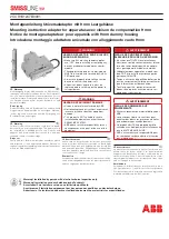 Предварительный просмотр 1 страницы ABB SWISSLINE TP Mounting Instruction