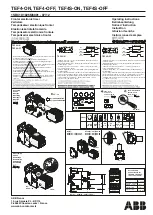 ABB TEF4-OFF Operating Instructions preview