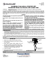 Preview for 1 page of ABB Thomas & Betts Elastimold 252LRJS-IEC Installation Instructions