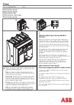 Предварительный просмотр 1 страницы ABB Tmax PR232 Getting Started