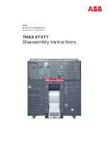 ABB TMAX XT XT7 Disassembly Instructions Manual preview