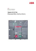 Preview for 1 page of ABB TMAX XT XT7M Disassembly Instructions Manual