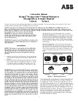 ABB Torque-Arm TXT805 Instruction Manual preview