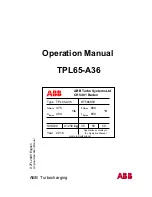 ABB TPL65-A36 Operation Manual preview