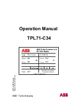 Preview for 1 page of ABB TPL71-C34 Operation Manual