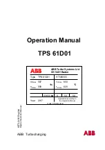 Preview for 1 page of ABB TPS 61D01 Operation Manual