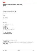 Preview for 3 page of ABB TTF300 Commissioning Instructions