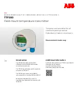 Preview for 1 page of ABB TTF300 Manual