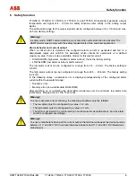 Предварительный просмотр 9 страницы ABB TTH300 Series Safety Instructions