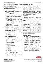 ABB TZIDC-110 Commissioning Instructions preview