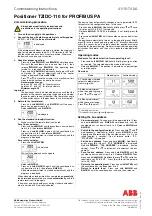Preview for 2 page of ABB TZIDC-110 Commissioning Instructions