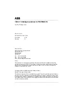 Preview for 2 page of ABB TZIDC-110 Short Manual