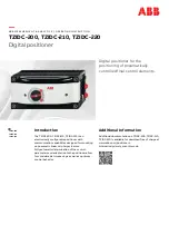 ABB TZIDC-200 Operating	 Instruction предпросмотр