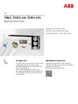 ABB TZIDC Commissioning Instruction preview