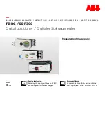 Preview for 1 page of ABB TZIDC Service Instruction