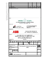 Preview for 1 page of ABB UNV-F Operation Manual