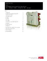 ABB VD4 Series Installation And Service Instructions Manual preview