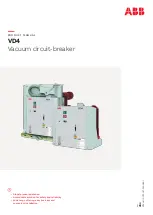 ABB VD4 Series Product Manual предпросмотр