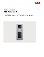 Preview for 1 page of ABB Welcome H8138.T Series Product Manual