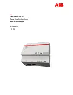 ABB Welcome IP H8301 Operating Instructions Manual preview