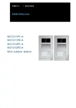 ABB Welcome M21311P1-A Manual preview