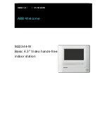 ABB Welcome M22344-W Manual preview