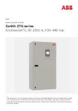 ABB Zenith ZTG Series Quick Start Manual preview