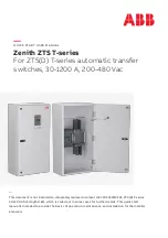 ABB Zenith ZTS T Series Quick Start User Manual предпросмотр