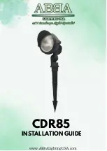 Предварительный просмотр 1 страницы ABBA CDR85 Installation Manual