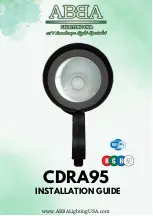 ABBA CDRA95 Installation Manual предпросмотр