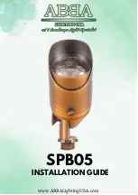 ABBA SPB05 Installation Manual предпросмотр