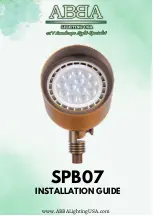 ABBA SPB07 Installation Manual предпросмотр