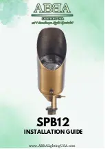 Предварительный просмотр 1 страницы ABBA SPB12 Installation Manual