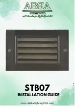 ABBA STB07 Installation Manual preview